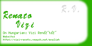 renato vizi business card